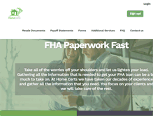 Tablet Screenshot of homecerts.com